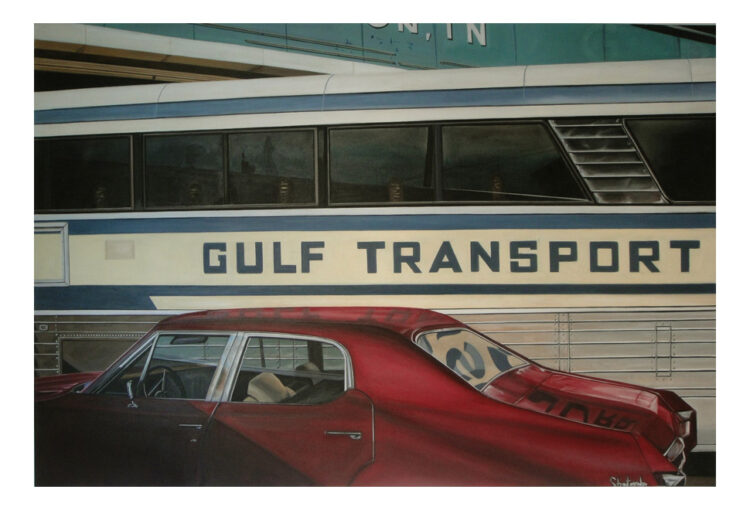 Gulf Transport, Öl auf Leinwand/ Oil on linen, 110 cm x150 cm, 2016